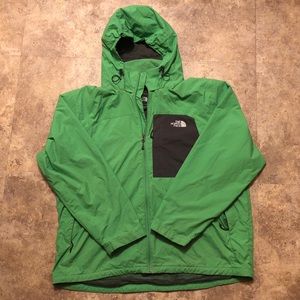 NORTH FACE LIME GREEN WINDBREAKER JACKET